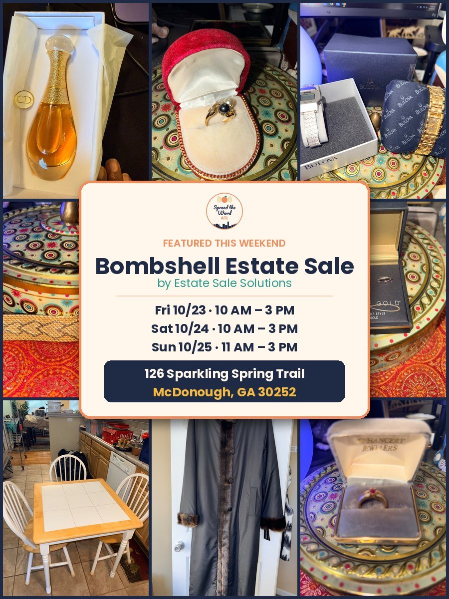 Bombshell Estate Sale flyer